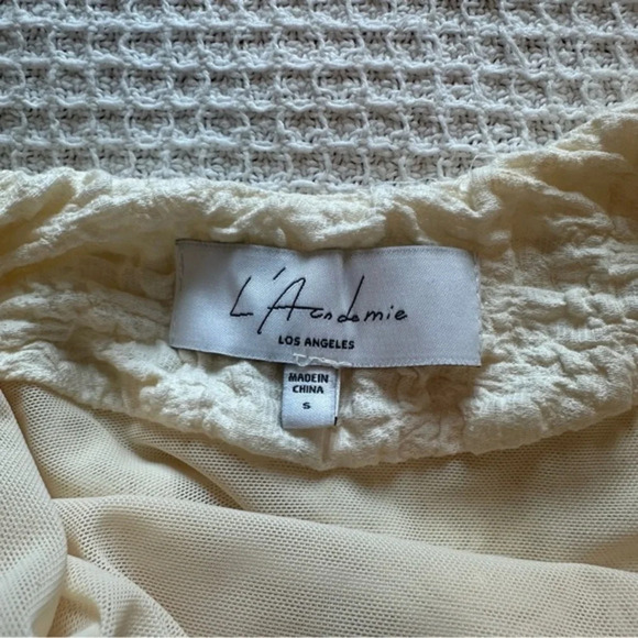 L'Academie Gianna Mini Dress in Ivory size small - Picture 7 of 8